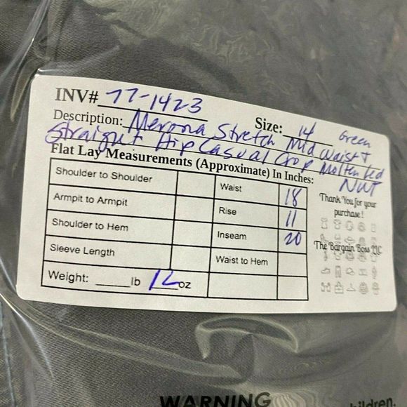 Merona Women Size 14 Stretch Mid-waist Straight Hi - Picture 8 of 8